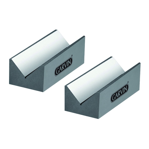 H & H Industrial Products 75 X 40 X 30mm Elongated Steel V-Block Set 3406-1017 - main